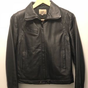 Vintage (2004) Genuine Italian Leather Bomber / Motorcycle jacket